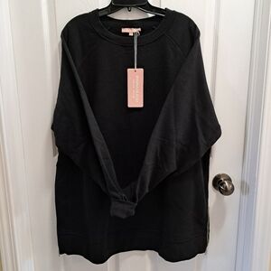 Parasuco Maternity Sweatshirt Black Crewneck Women's XXL